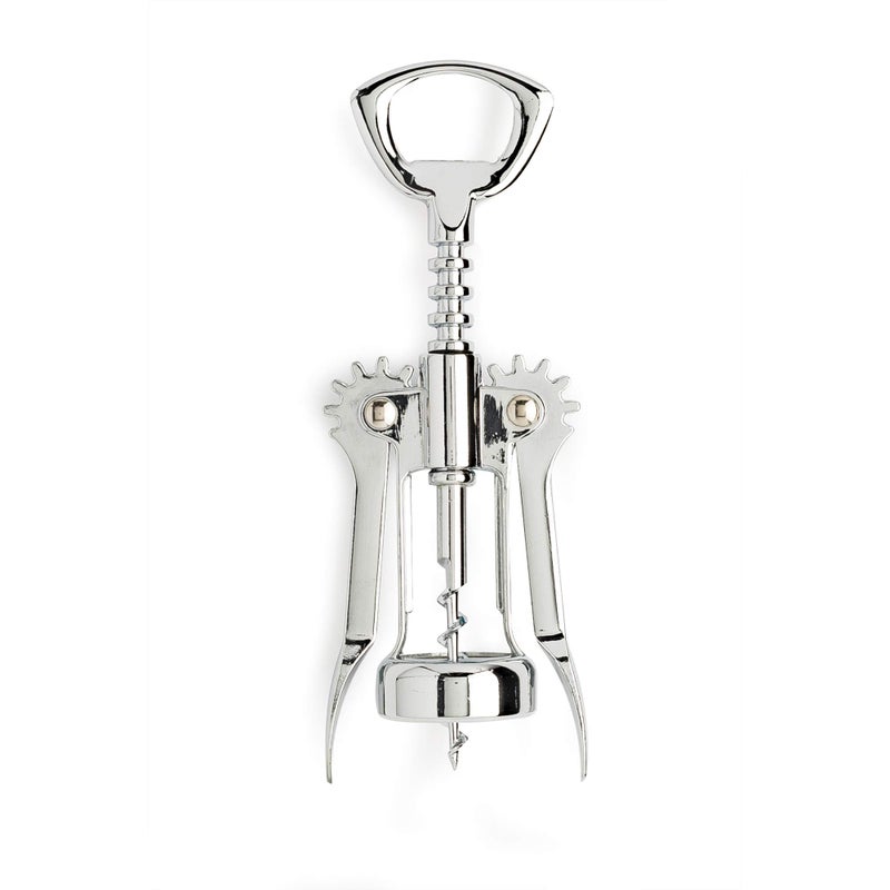 Cooking Light Premium Stainless Steel Wine, Professional and Portable Bottle Opener, All-in-One Winged Corkscrew, Black, Model:Wing Wine Opener - Image 1